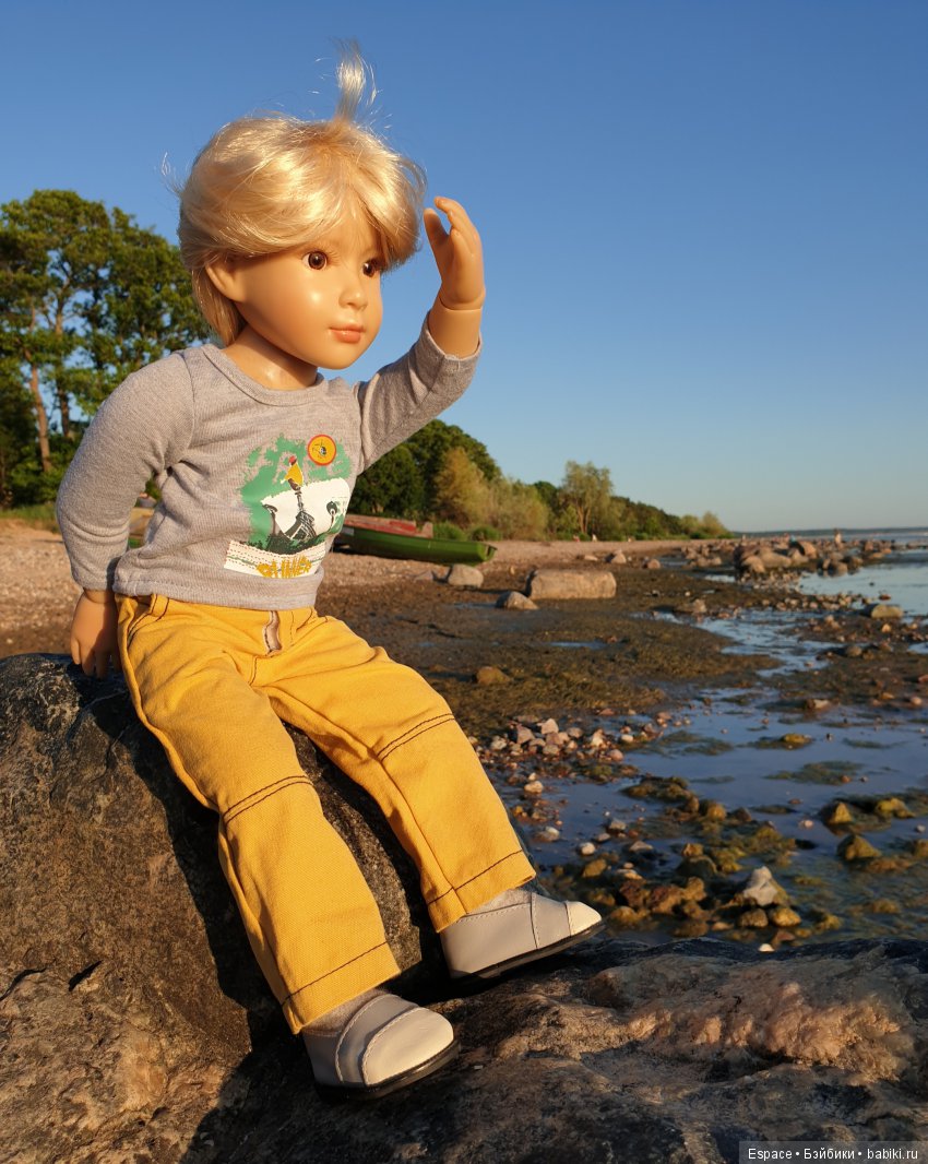 Якоб. Лодка. Закат — Куклы Kidz'n'Cats (Соня Хартман): шарнирные 46 см (фото 3)
