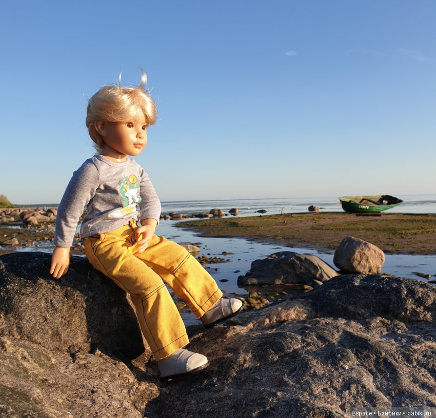 Якоб. Лодка. Закат — Куклы Kidz'n'Cats (Соня Хартман): шарнирные 46 см
