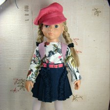 Одежда для Готц (GOTZ), комплект "Розовая кепочка".