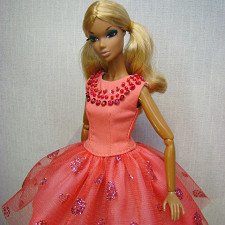 Одежда (платье кораловые бусы) для Barbie, integrity toys, Dynamite Girls