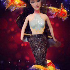 Как я делала русалок из кукольных обломков