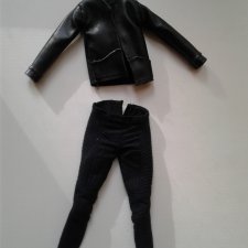 Штаны от Трисс Дивергент + "кожаная" курточка для кукол типа Барби