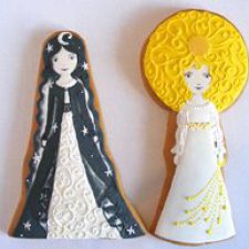 Съедобные куклы- 2 "День и Ночь" и "Девушка в покрывале"