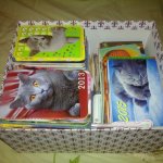 Мои коллекции календариков с кошками и вкладышей от жвачки