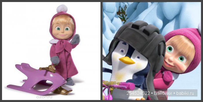 Машка в кармашке — Куклы Маша и Медведь (Simba): Маша в кармашке