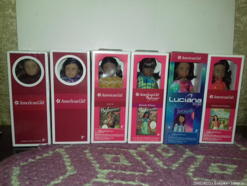 Обзор кукол мини American Girl. Часть 8. Нанеа Митчел, Мелоди Эллисон и Лусиана Вега