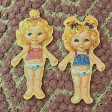 Куклы из дерева с одеждой на магнитах