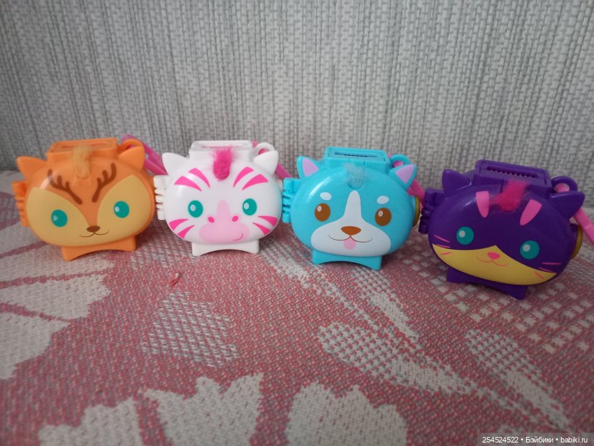 Polly pocket. Новая серия брелоков с животными