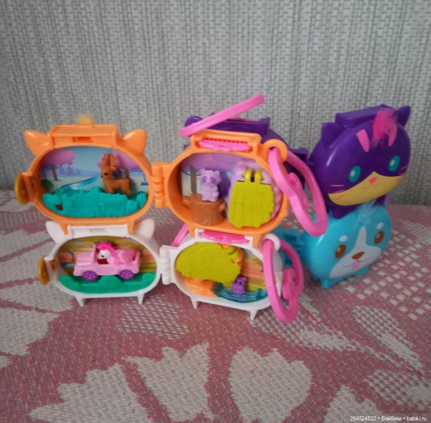 Polly pocket. Новая серия брелоков с животными