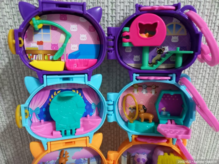 Polly pocket. Новая серия брелоков с животными