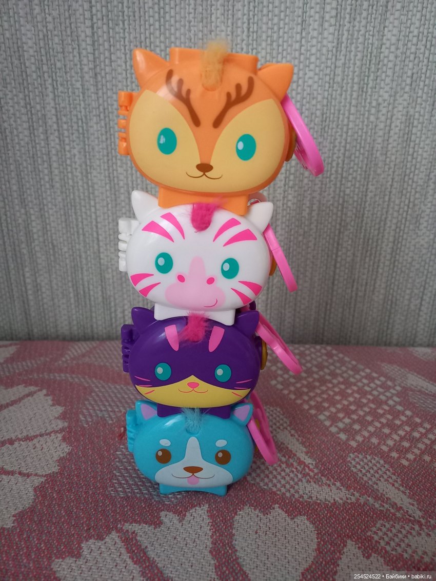 Polly pocket. Новая серия брелоков с животными