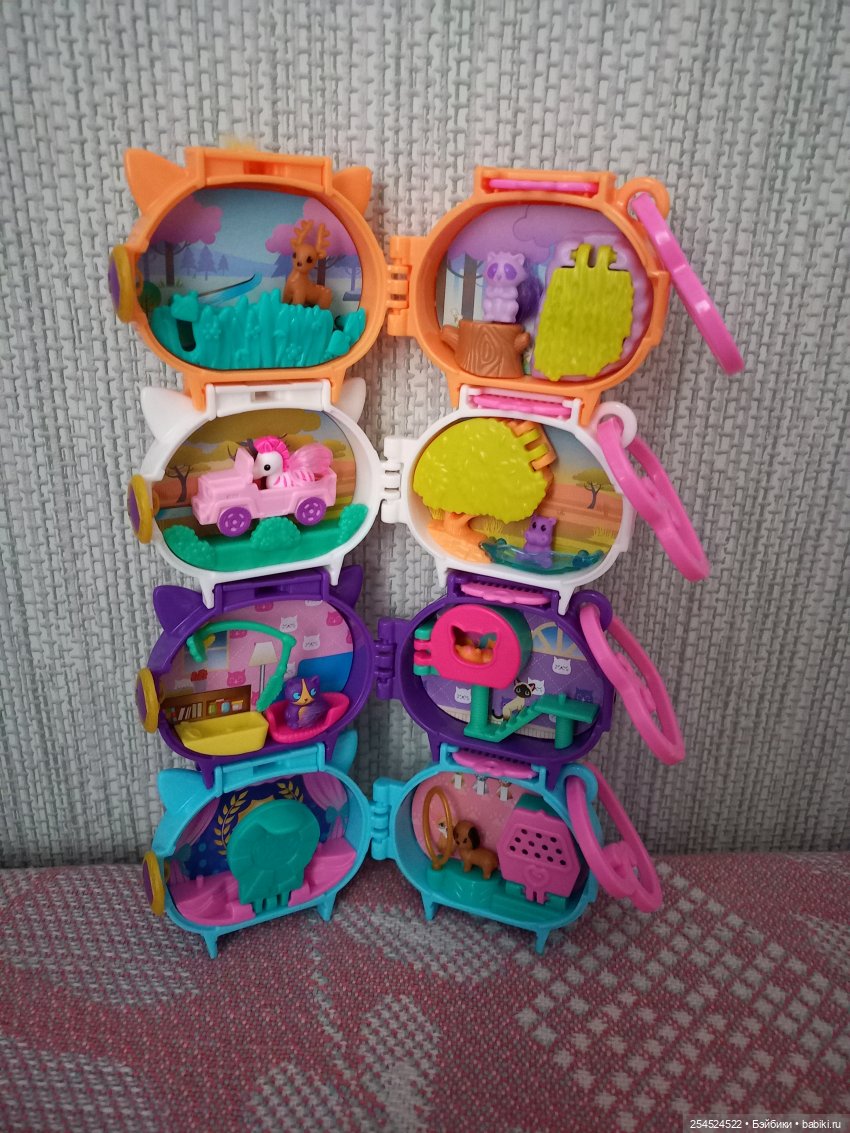 Polly pocket. Новая серия брелоков с животными