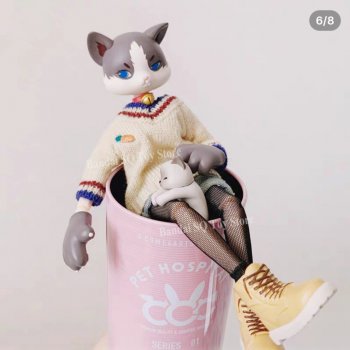 Кошачий топик. Шарнирные куклы-кошки от Come4arts