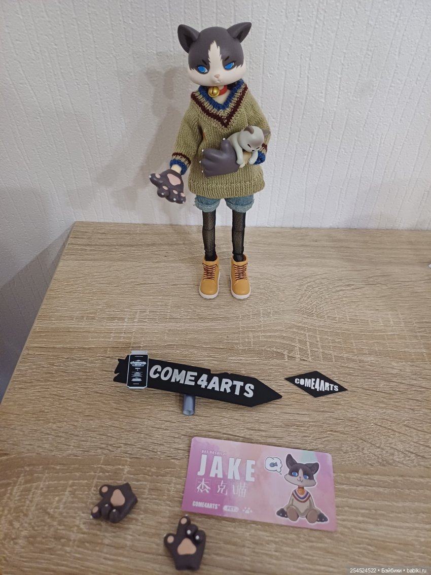 Кошачий топик. Шарнирные куклы-кошки от Come4arts