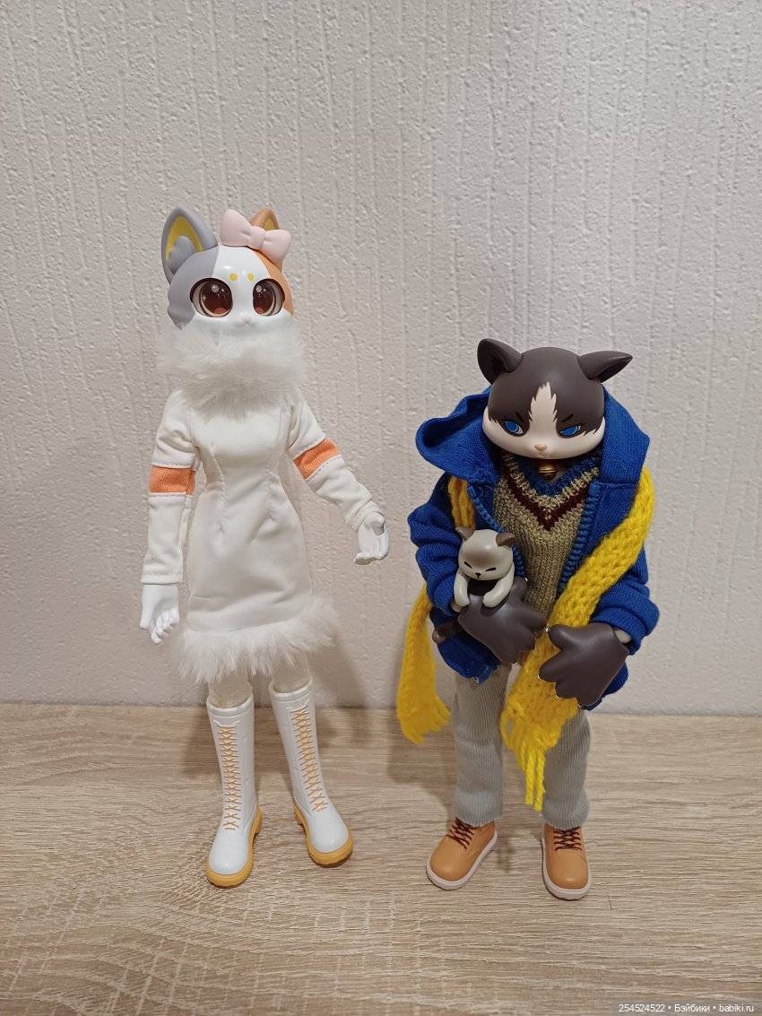 Кошачий топик. Шарнирные куклы-кошки от Come4arts