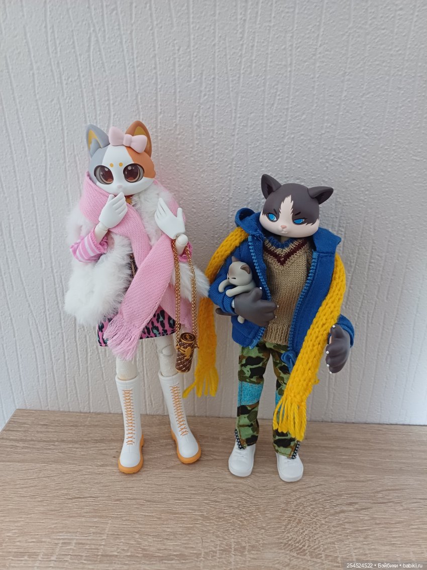 Кошачий топик. Шарнирные куклы-кошки от Come4arts