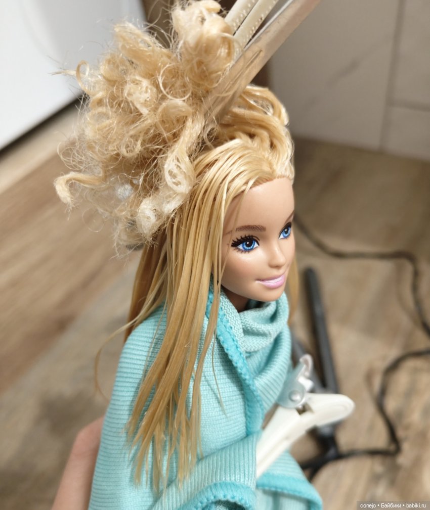 Выпрямление кудрявых волос