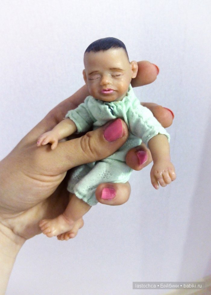 Девочка Минни Маус и малыш. Мини куклы (фото 7)