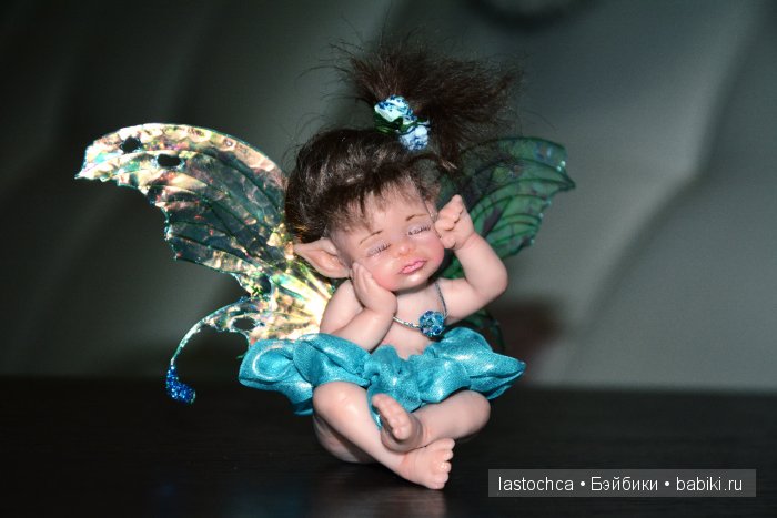 Эльфийка. Мини кукла — Авторские миниатюрные куклы: лепка (фото 3)