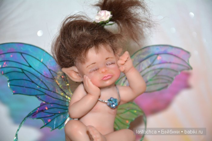 Эльфийка. Мини кукла — Авторские миниатюрные куклы: лепка (фото 2)