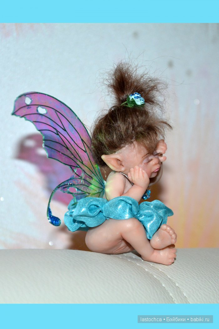 Эльфийка. Мини кукла — Авторские миниатюрные куклы: лепка (фото 5)