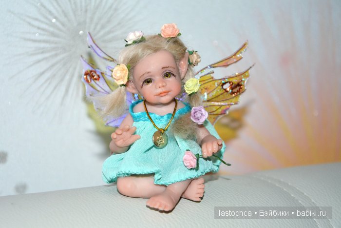 Эльфийка авторская мини кукла Елены Ткаченко (фото 4)