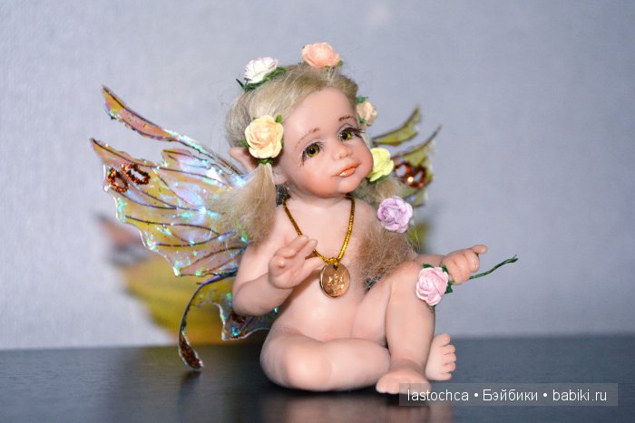 Эльфийка авторская мини кукла Елены Ткаченко (фото 3)
