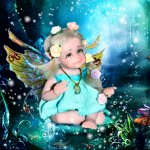 Эльфийка авторская мини кукла Елены Ткаченко