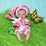 Зайка - авторская кукла Елены Ткаченко