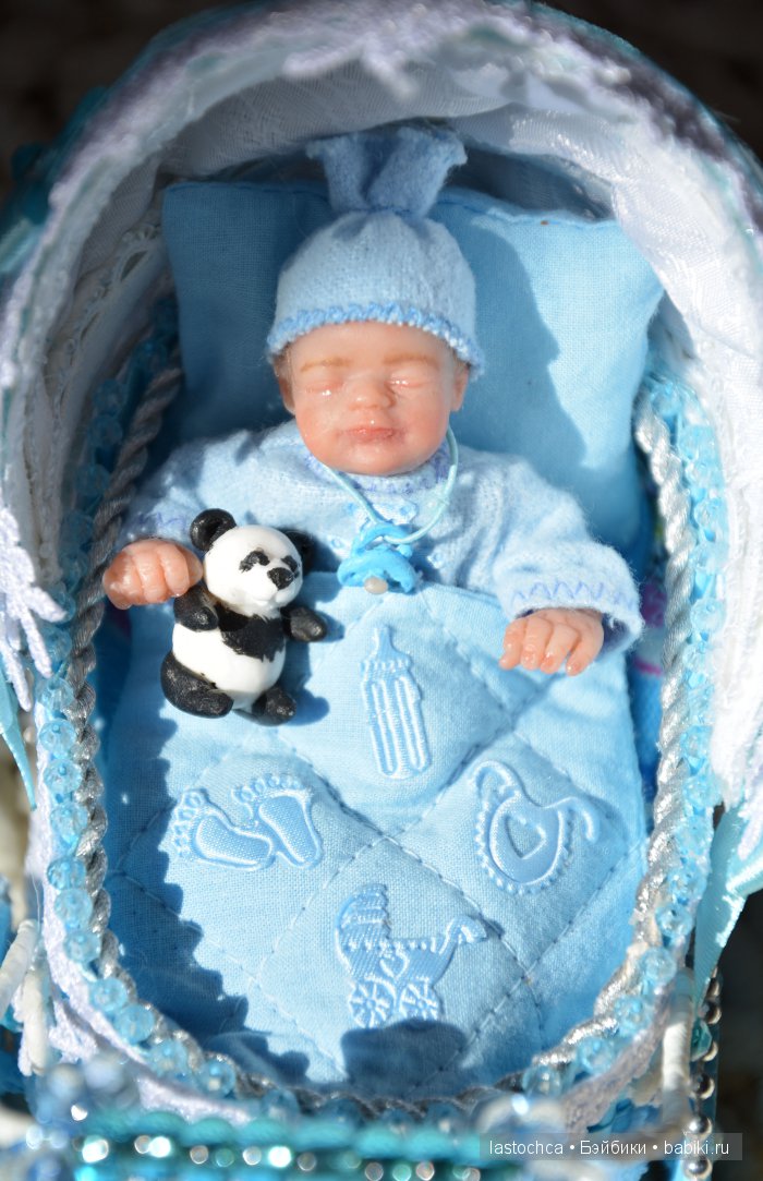 Арсений - авторская мини кукла Елены Ткаченко