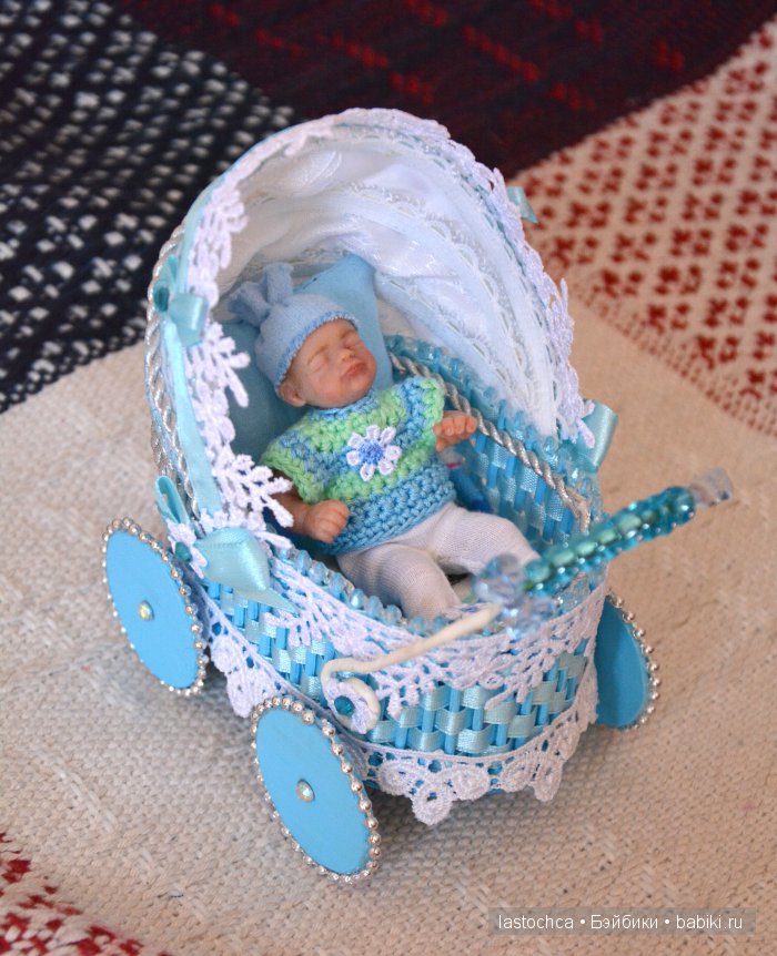 Арсений - авторская мини кукла Елены Ткаченко (фото 10)