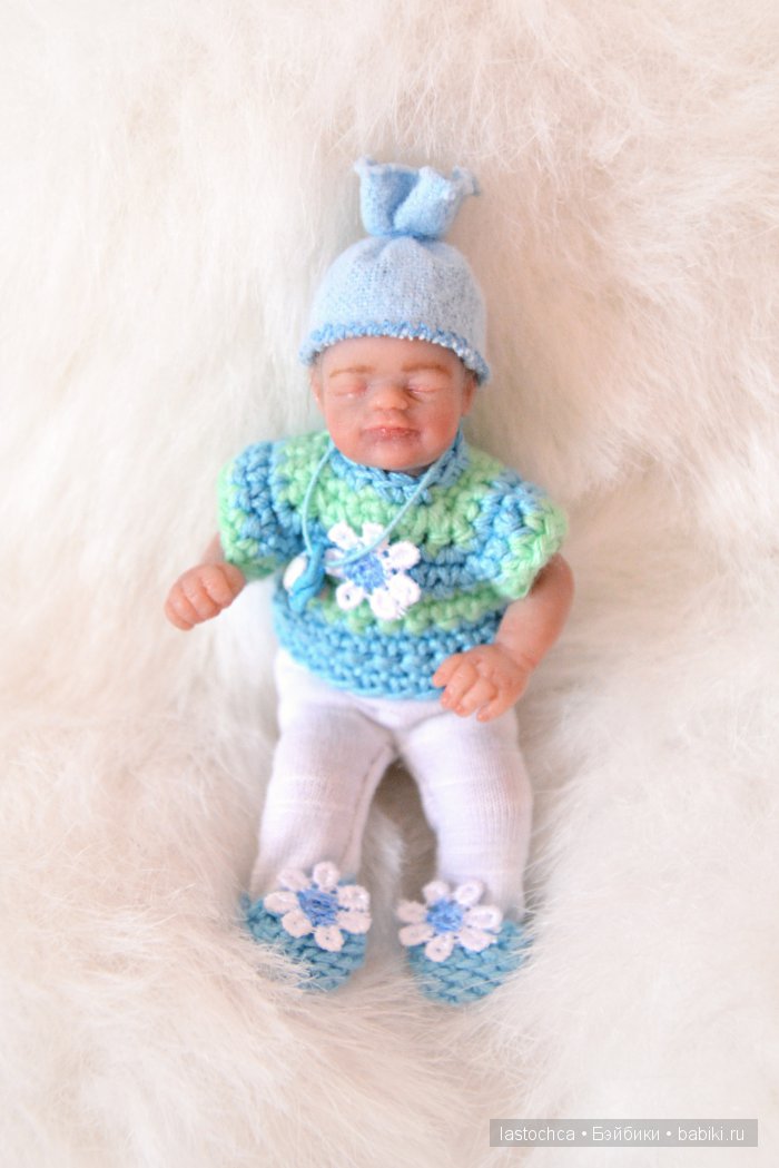 Арсений - авторская мини кукла Елены Ткаченко (фото 9)