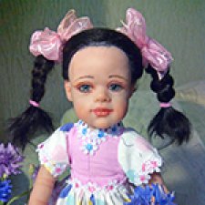 Лурдес - авторская кукла Елены Ткаченко