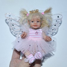 Маленькая принцесса - авторская мини кукла Елены Ткаченко