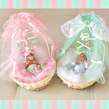 Малыши в колыбельках - авторские куклы Елены Ткаченко