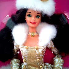 Срочно сегодня 2300! Barbie из 90-х Красавица брюнетка в наряде из парчи