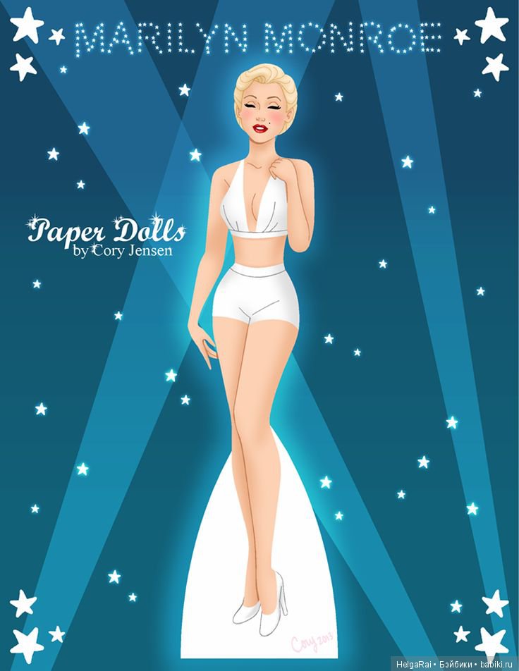 Merilyn Monroe paper dolls ( бумажные куклы ) 2