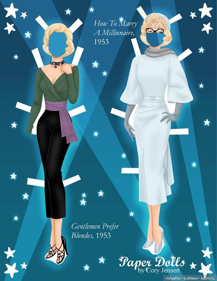 Merilyn Monroe paper dolls ( бумажные куклы ) 2