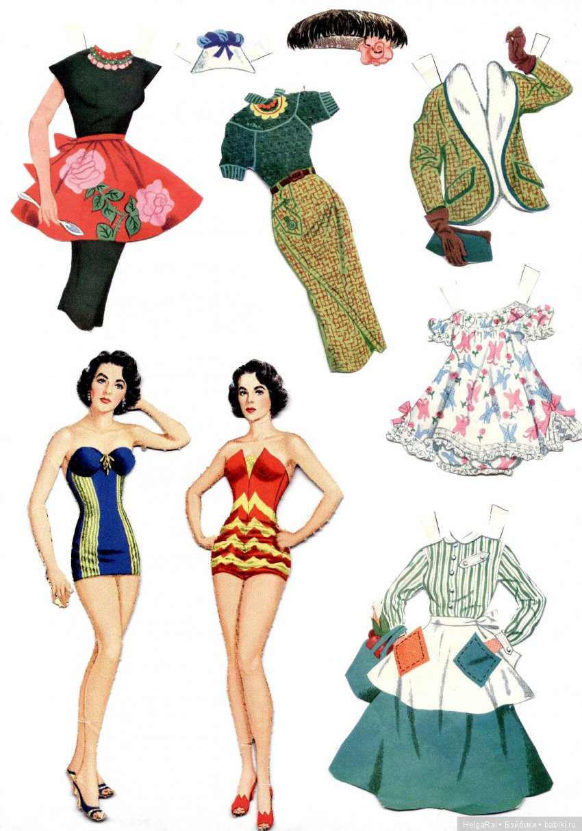 Elizabeth Taylor paper dolls ( бумажные куклы ) 4