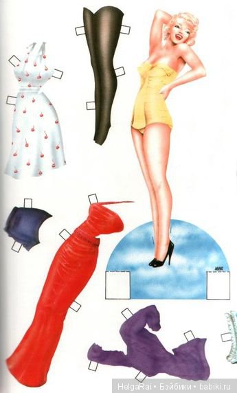 Merilyn Monroe paper dolls ( бумажные куклы ) 2 (фото 9)
