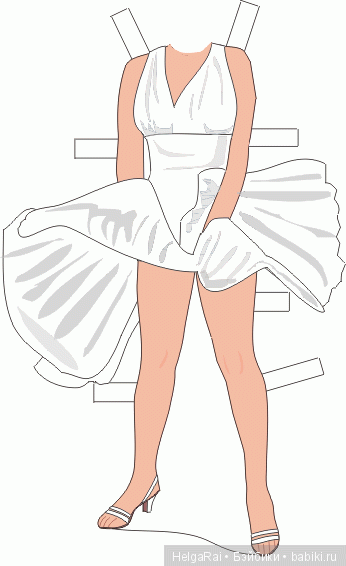 Merilyn Monroe paper dolls ( бумажные куклы ) 2 (фото 8)
