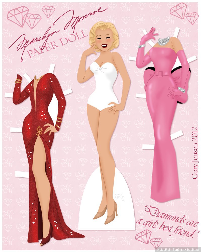 Merilyn Monroe paper dolls ( бумажные куклы ) 2