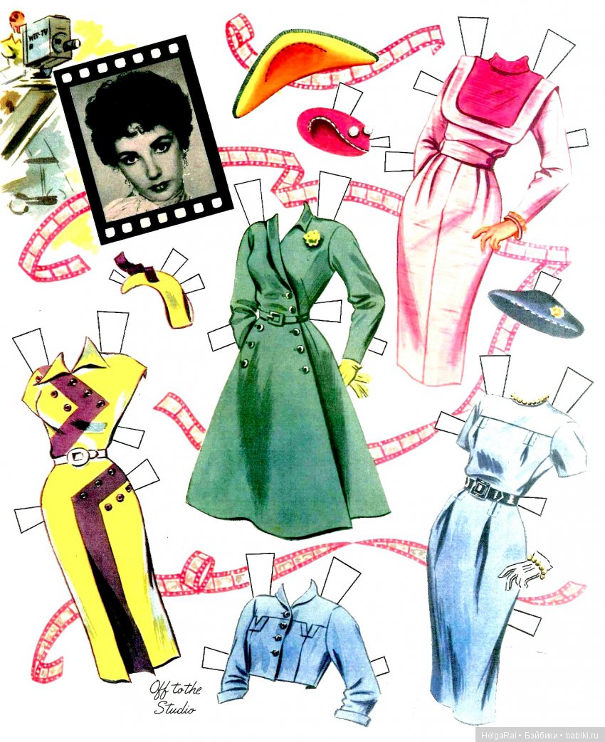 Elizabeth Taylor paper dolls ( бумажные куклы ) 4