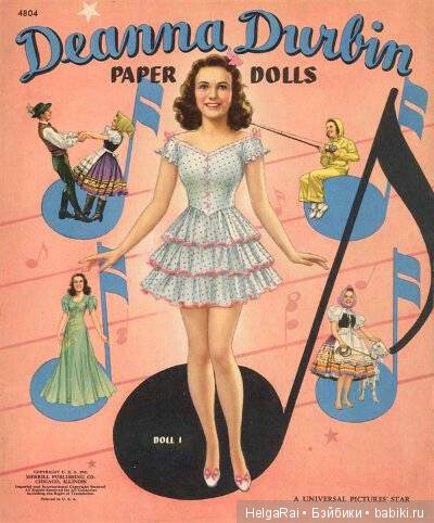 Deanna Durbin paper dolls ( бумажные куклы ) 3 (фото 3)