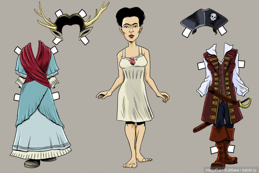 Frida Kahlo paper dolls ( бумажные куклы ) 6