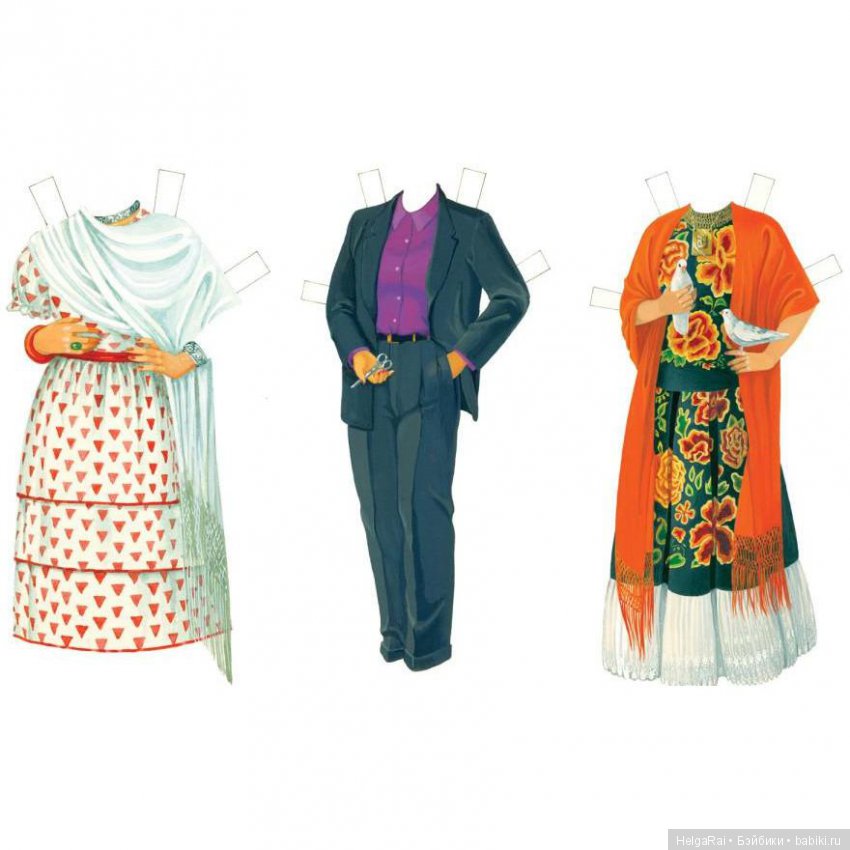 Frida Kahlo paper dolls ( бумажные куклы ) 6 (фото 8)
