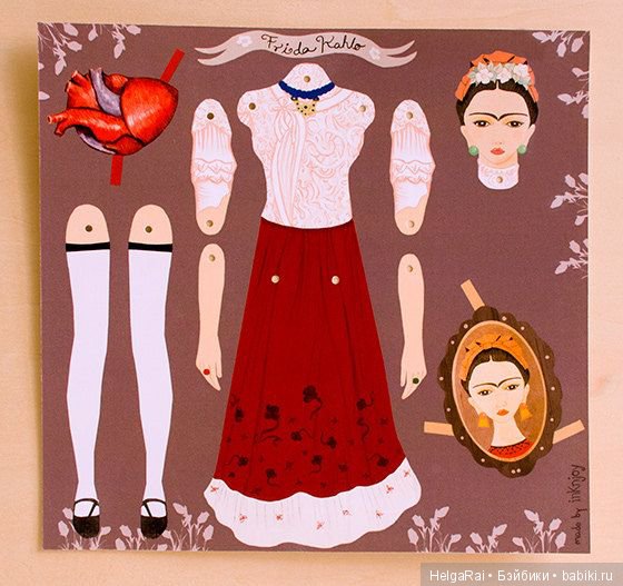 Frida Kahlo paper dolls ( бумажные куклы ) 6