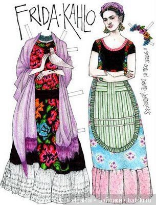 Frida Kahlo paper dolls ( бумажные куклы ) 6