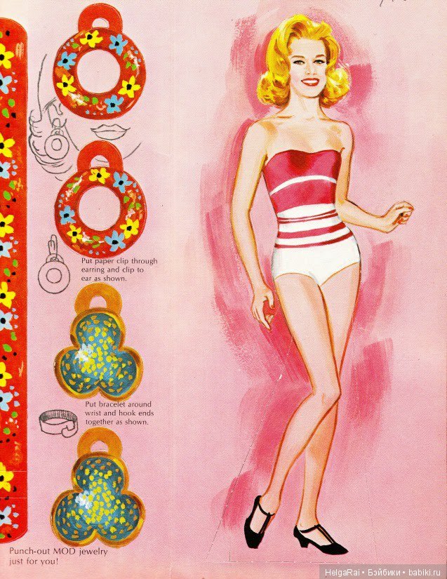 Jane Fonda paper dolls ( бумажные куклы ) 9 (фото 8)