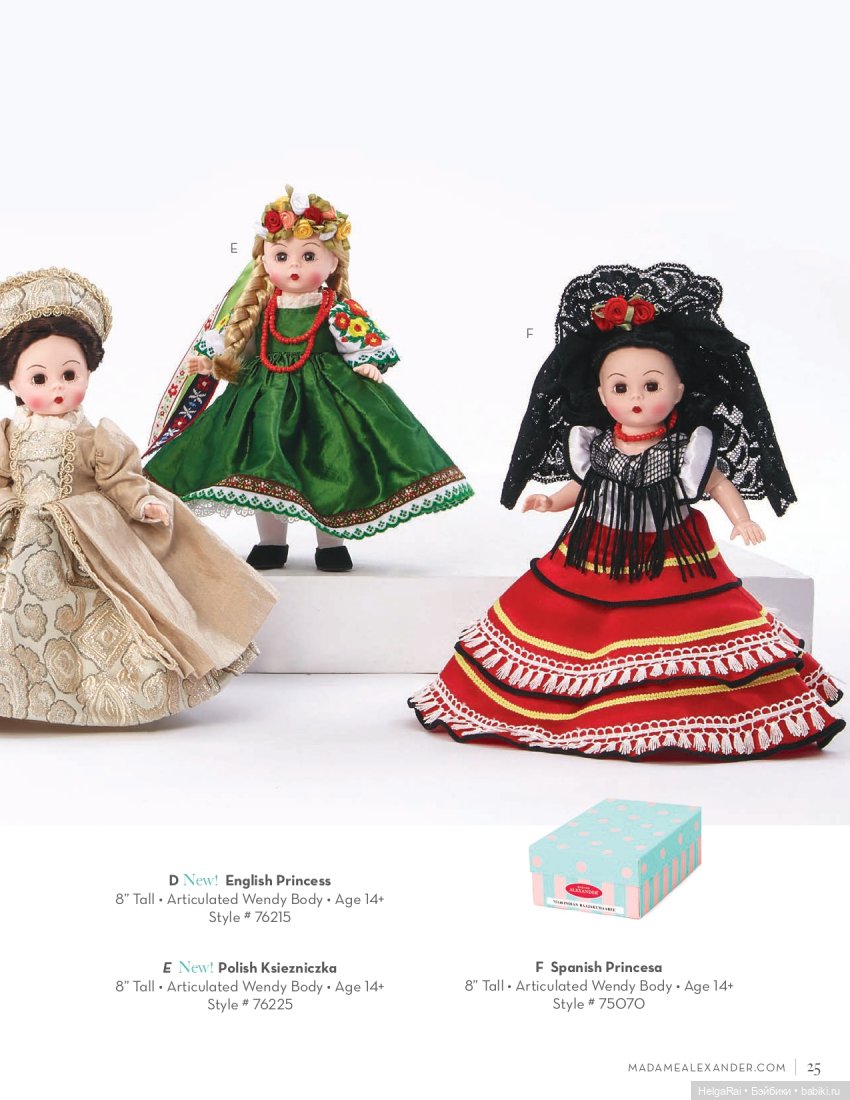 Каталог кукол Madame Alexander 2020 г